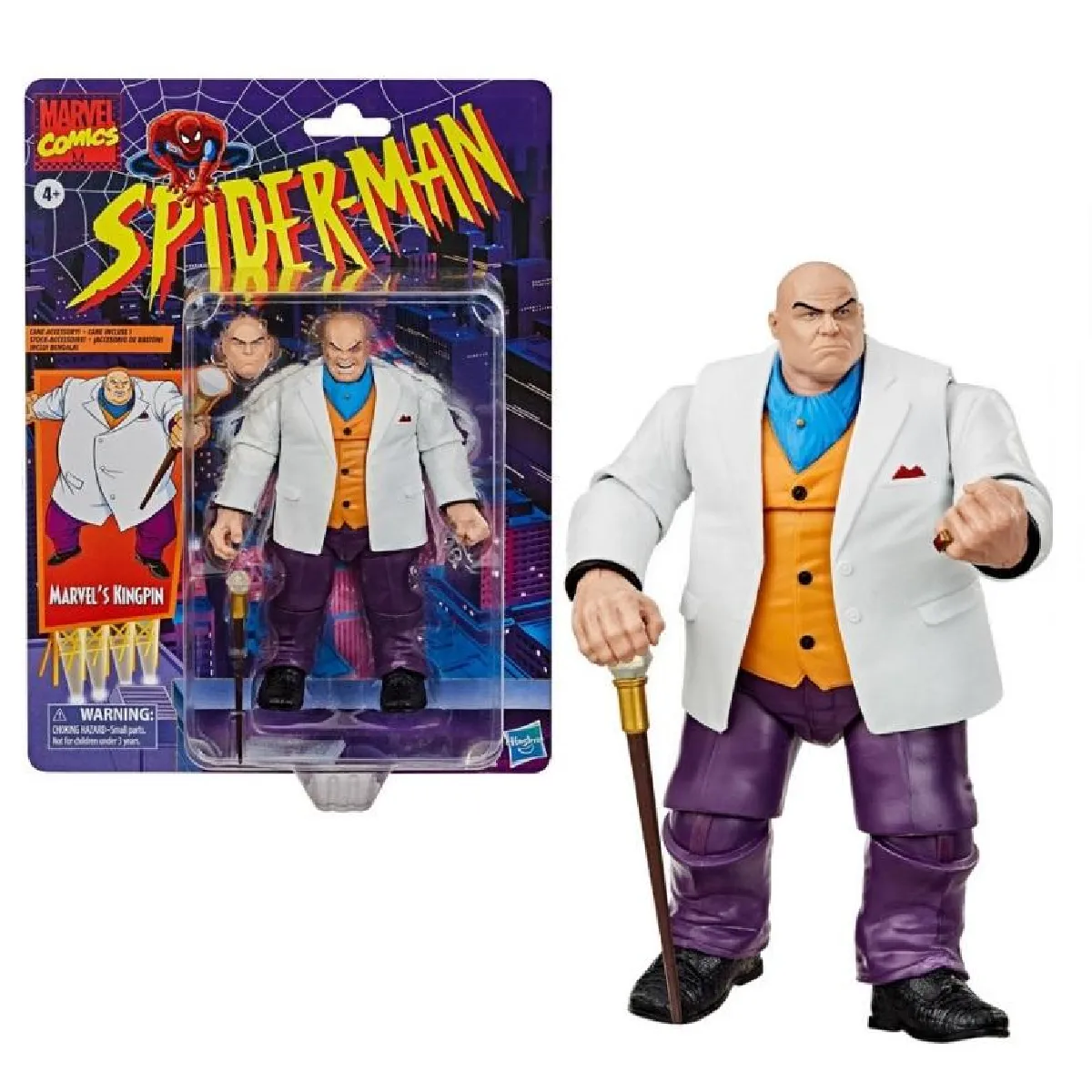 Spiderman Hasbro Marvel Legends Series Figurine rétro Marvels Kingpin de 15 cm - vue 6
