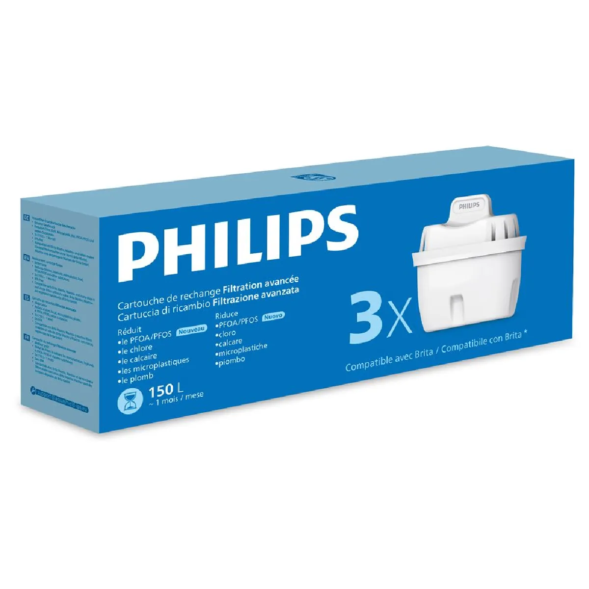 Philips Blanc Filtre Anticalcaire Micro X-Clean