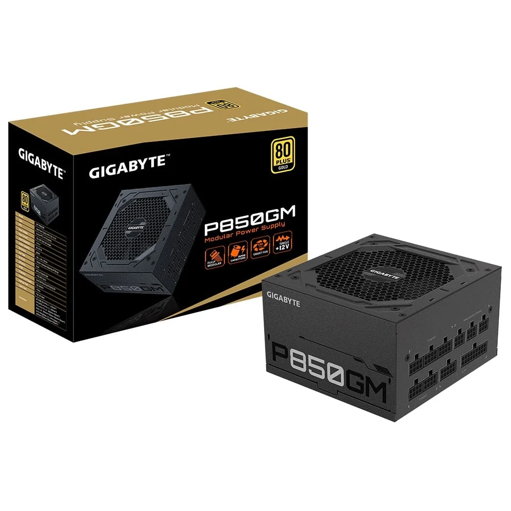 Gigabyte P850gm - 850 W - 100 - 240 V - 50 - 60 Hz - 12 A - 6 A - Actif - Neuf - Image 3
