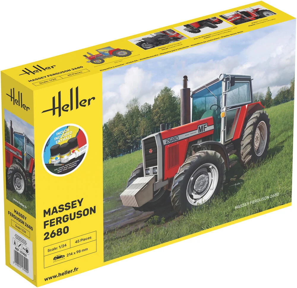 Heller - Kit de démarrage Massey Ferguson 2680 - Maquette de tracteur - Image 4