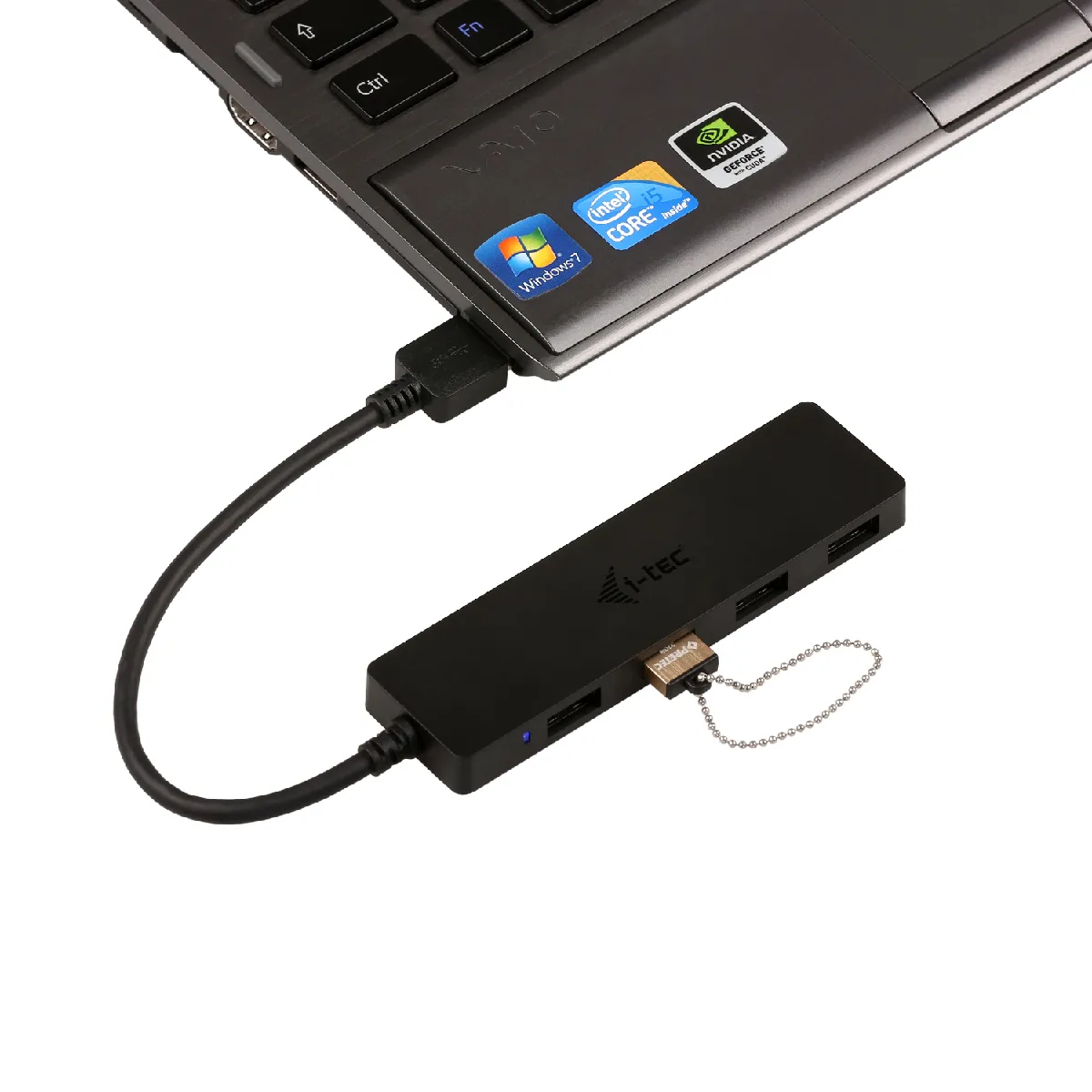I-Tec Noir Advance Usb 3.0 Slim Passive Hub 4 Port - Neuf - Image 5