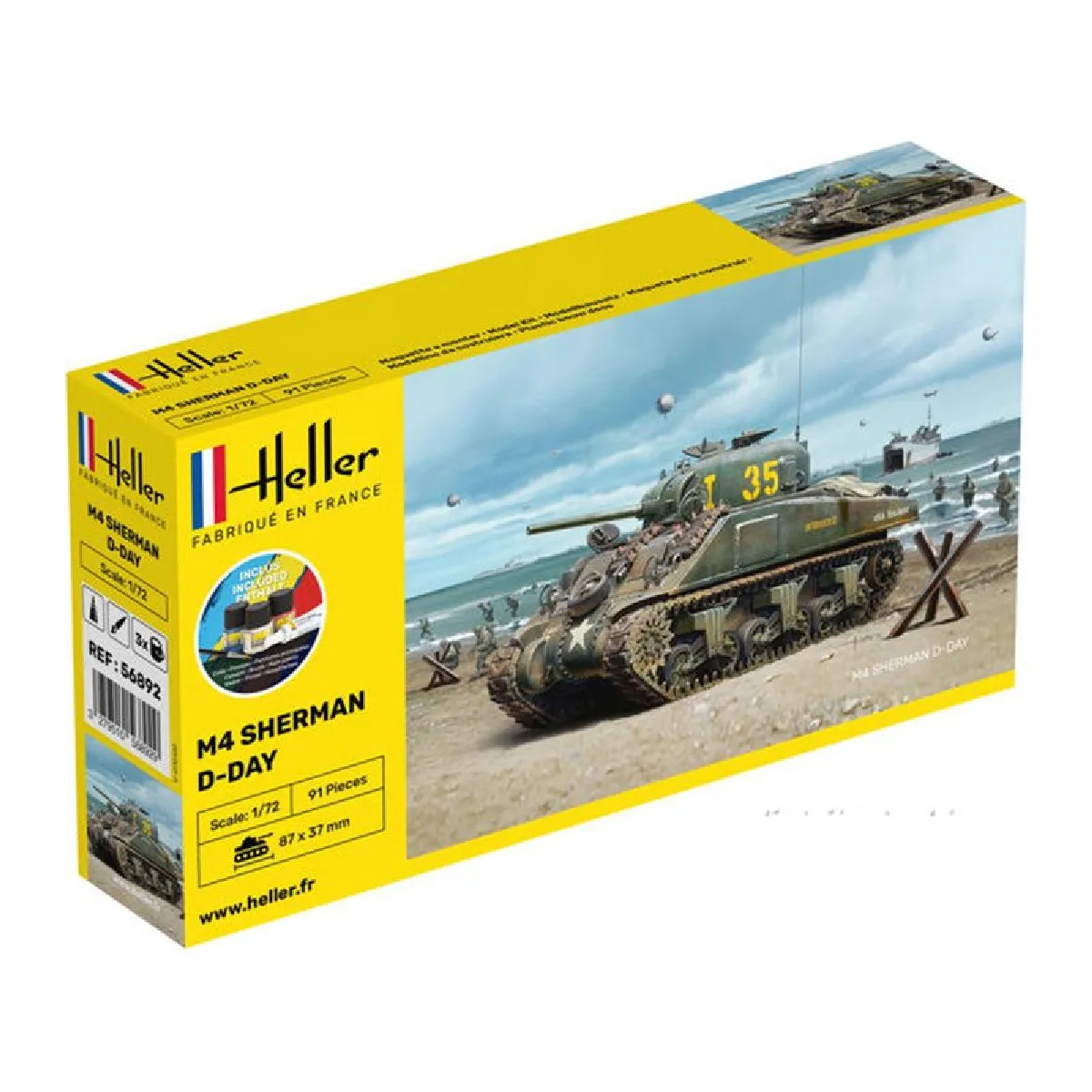 Heller Starter Kit Sherman - 1:72E - Image 4