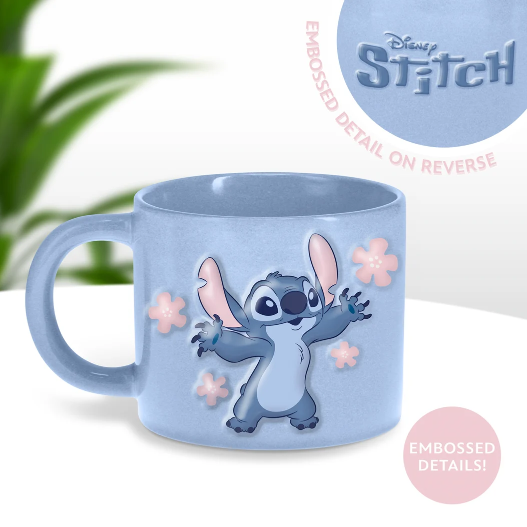 Disney Stitch Embossed Mug - Image 2