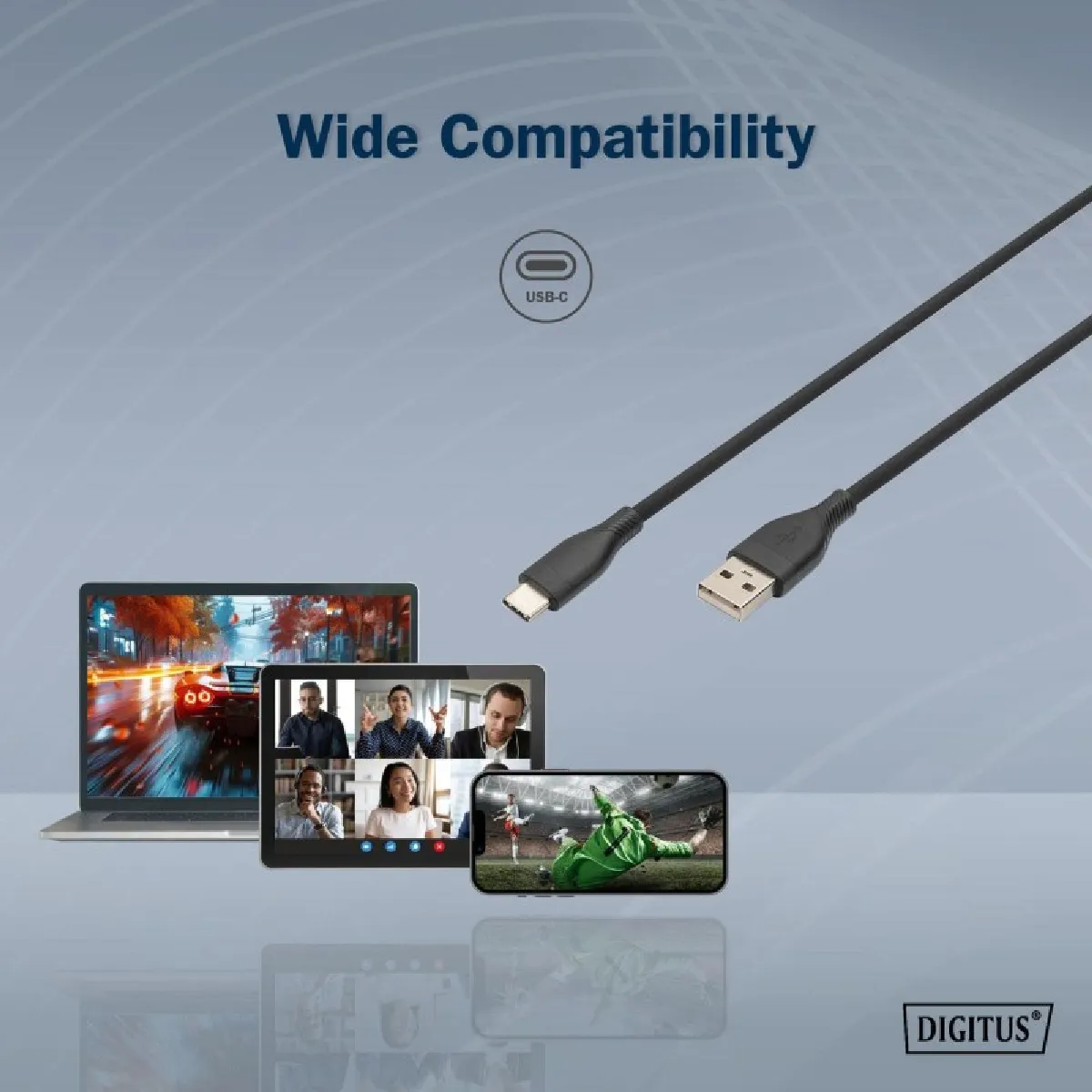 Digitus Noir Câble Usb A Vers Usb-C