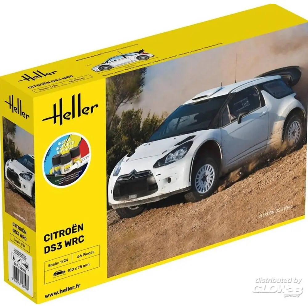 Heller Maquette Voiture : Starter Kit Citroen Ds3 Wrc - Image 3