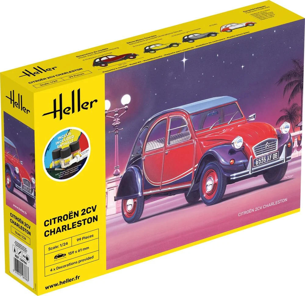 Heller Starter Kit Citroen 2Cv Charleston - 1:24E - Image 4