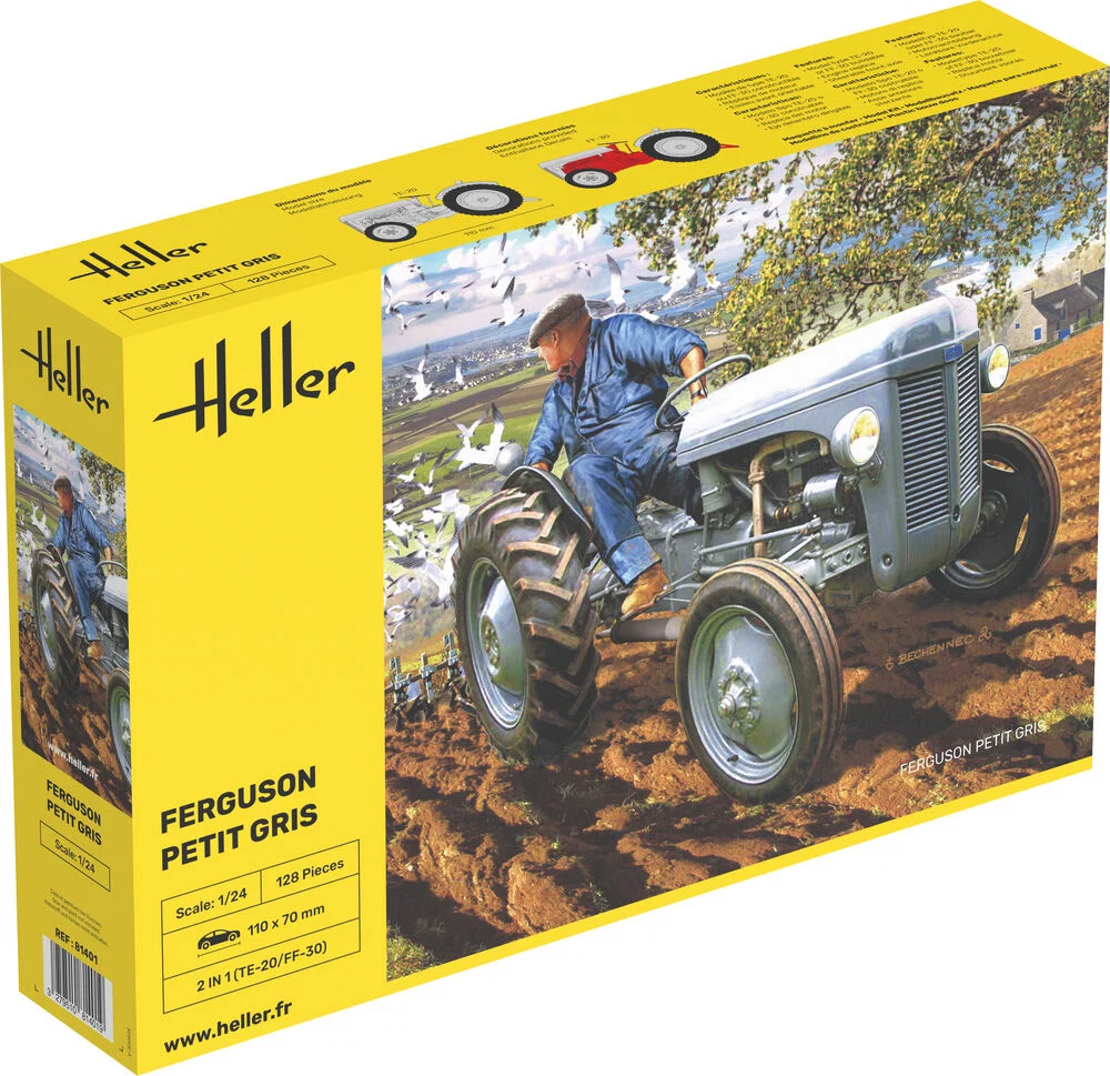 Heller - Maquette Tracteur Ferguson Le Petit Gris - Échelle 1:24 - Image 4