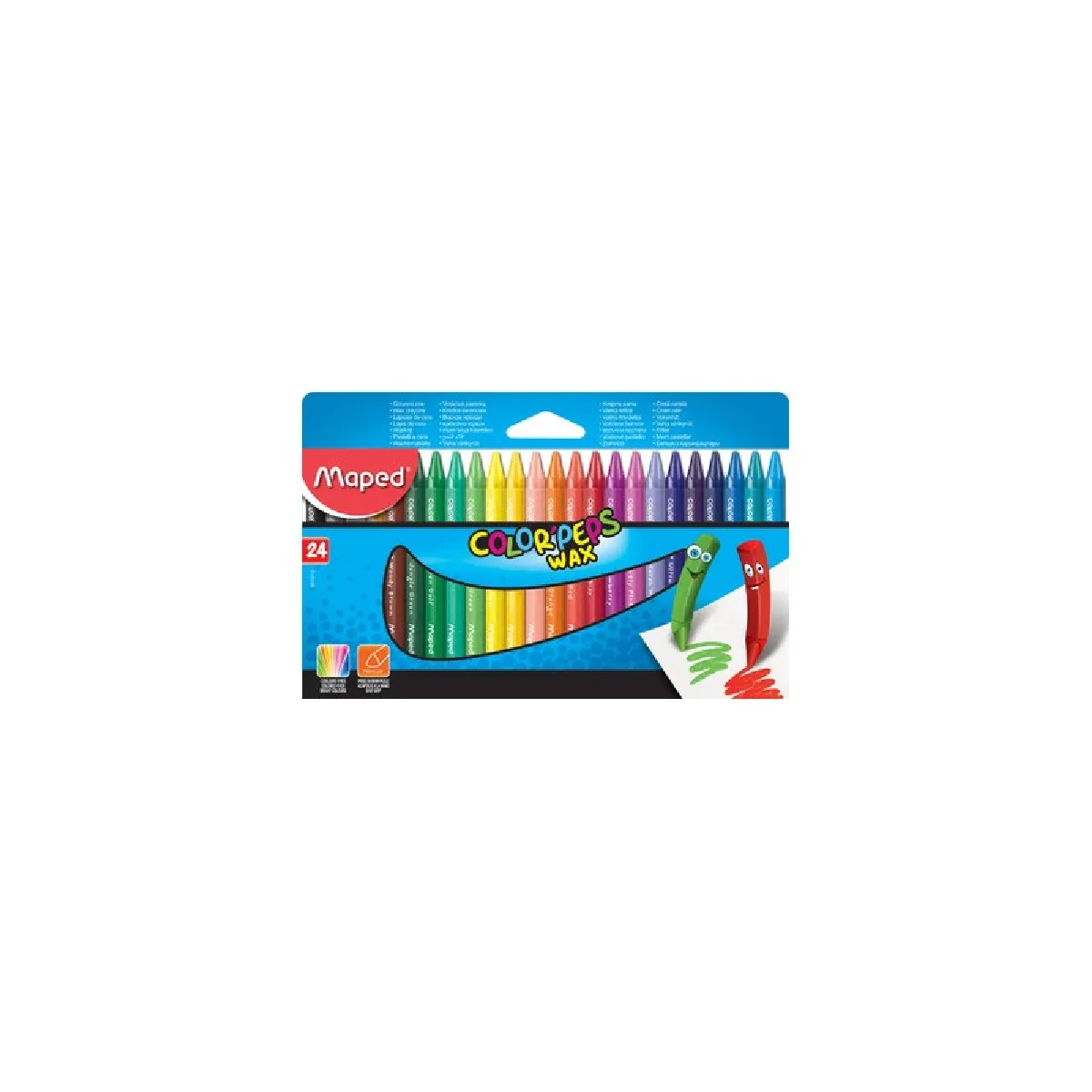 Maped Crayons de cire 24 couleurs - vue 3