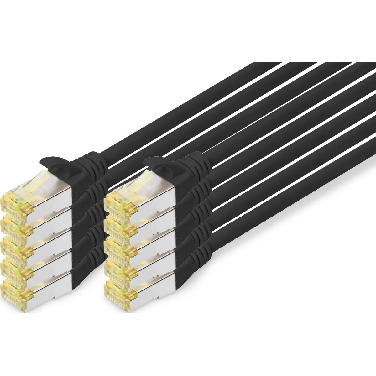 Digitus Noir Câble Réseau Rj45 Cat6a