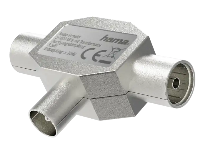 Diviseur coaxial HAMA 00205237 4-1000 MHz 3 connexions métallique - Image 5