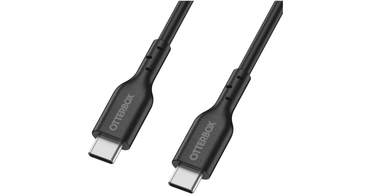 OtterBox - Câble USB-C vers USB-C - Charge rapide Power Delivery - 2 mètres - Noir - Image 4