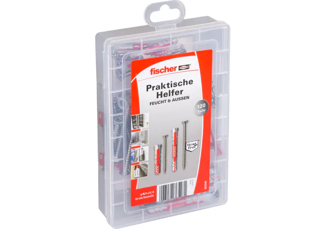 Fischer c chevilles et vis inox - 120 pièces