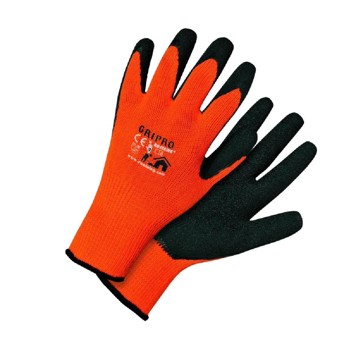 Rostaing - Gants de manutention et bricolage GRIPRO - Taille 9 - Orange - Image 3