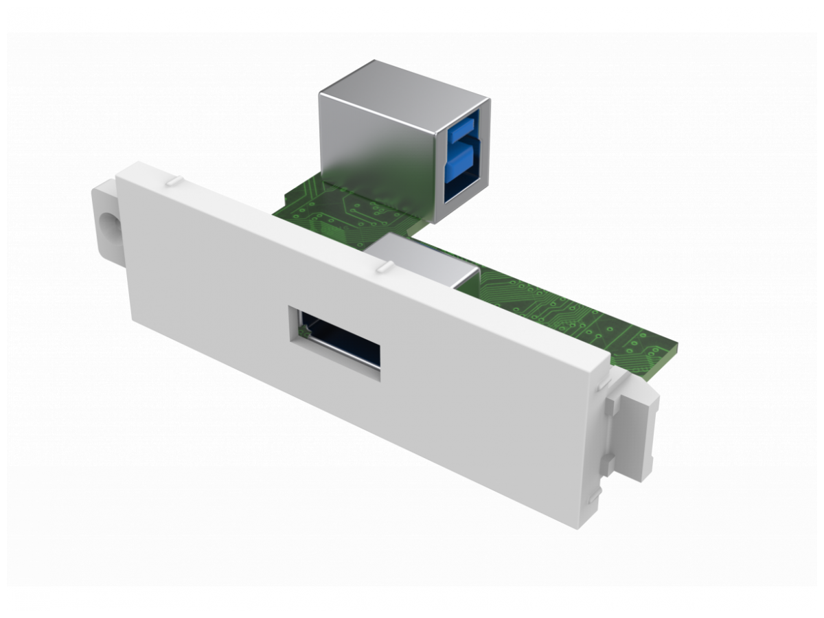 Vision - TechConnect 3 - Module USB-A - Plaque modulaire enclenchable - Image 4