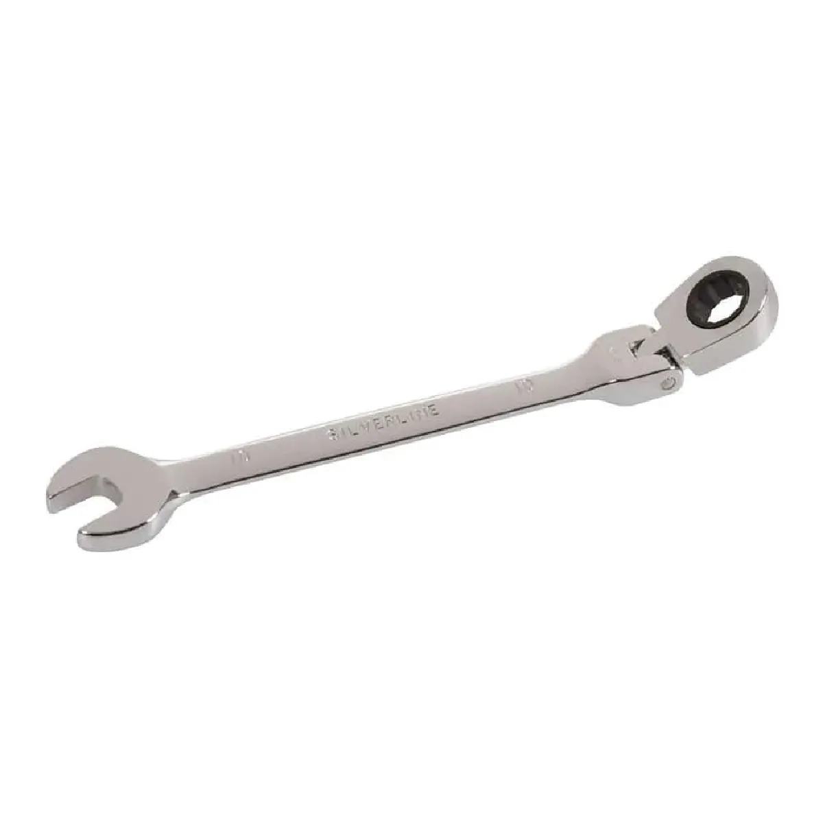 Silverline Clé Mixte à Cliquet Inclinable 10 mm - Outil Pratique et Efficace - Idéal pour Mécanique - vue 2