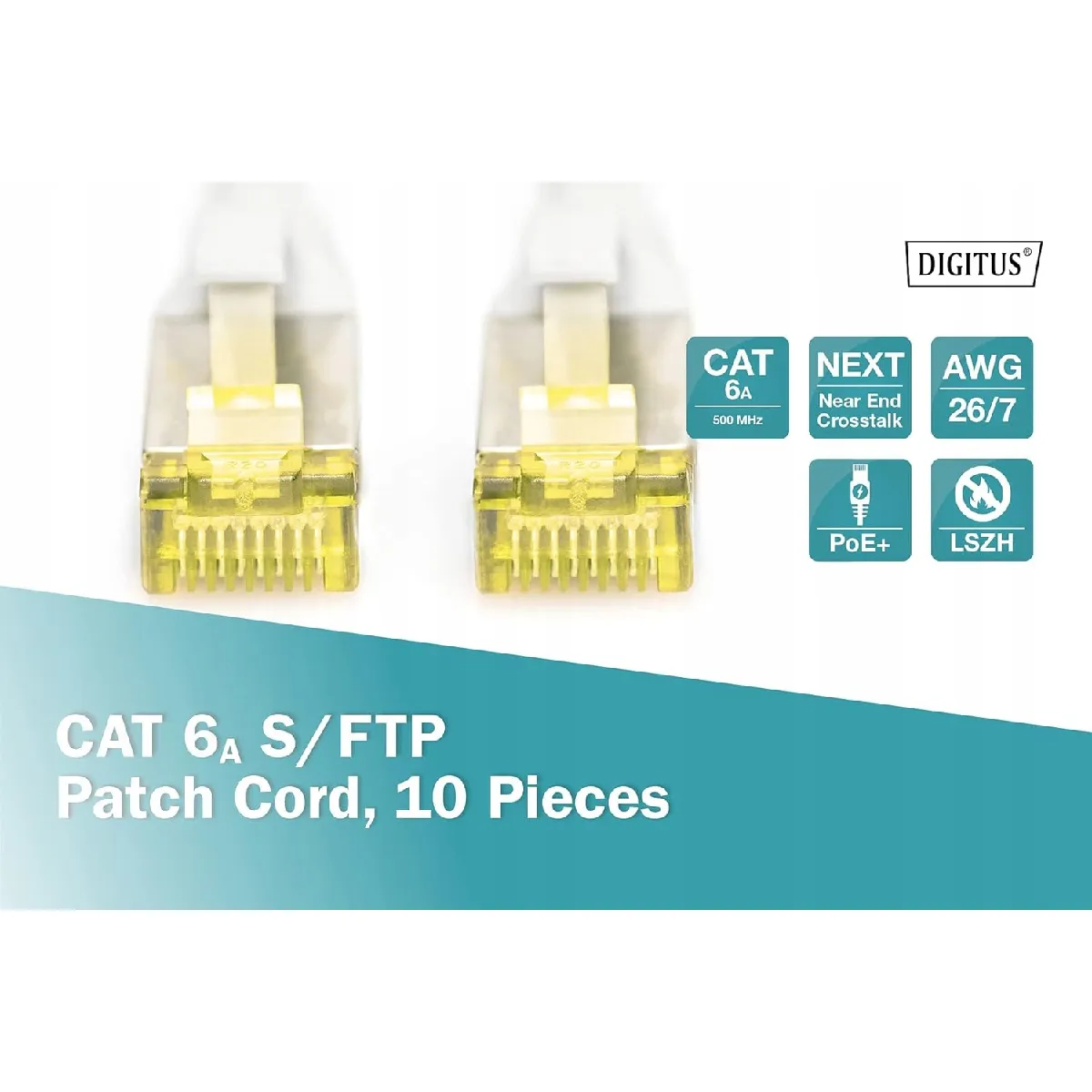 Digitus Gris Câble Rj45 Cat6a S/Ftp –