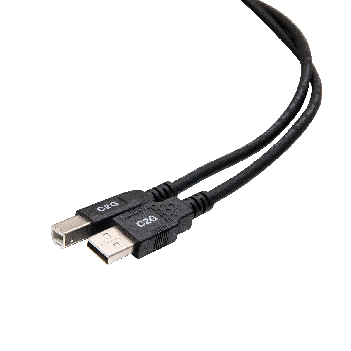 C2G - Câble USB A vers USB B - USB 2.0 - 3 mètres - Noir - Image 2