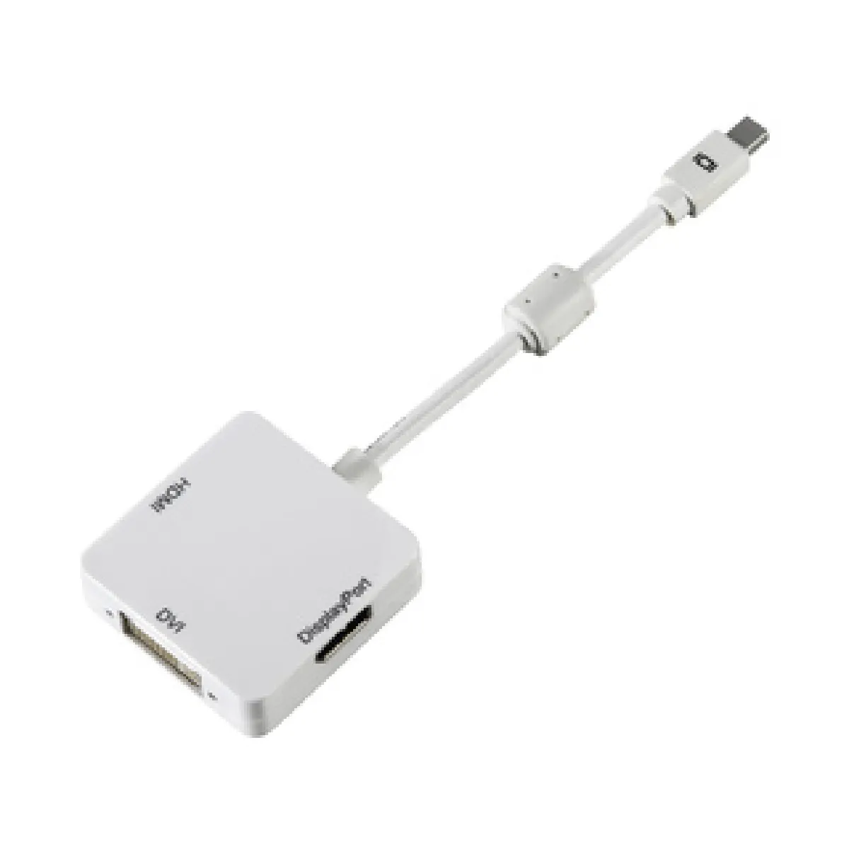 Dlh Blanc Adaptateur Mini Displayport Vers Hdmi / Dvi / Displayport - Neuf - Image 2