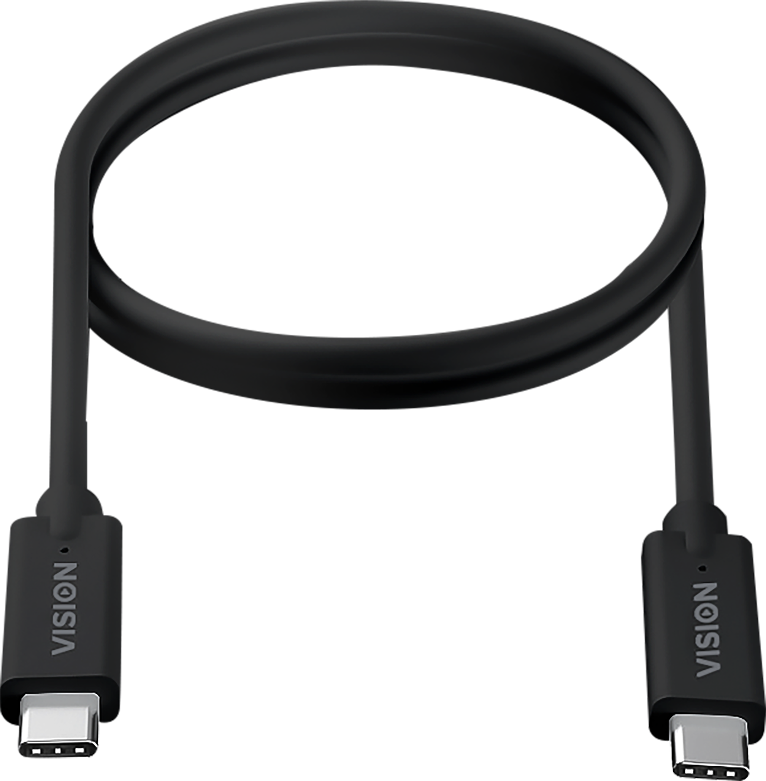 Vision - Câble USB-C vers USB-C - Thunderbolt 3 - 3A - 2 m - Noir - Image 2