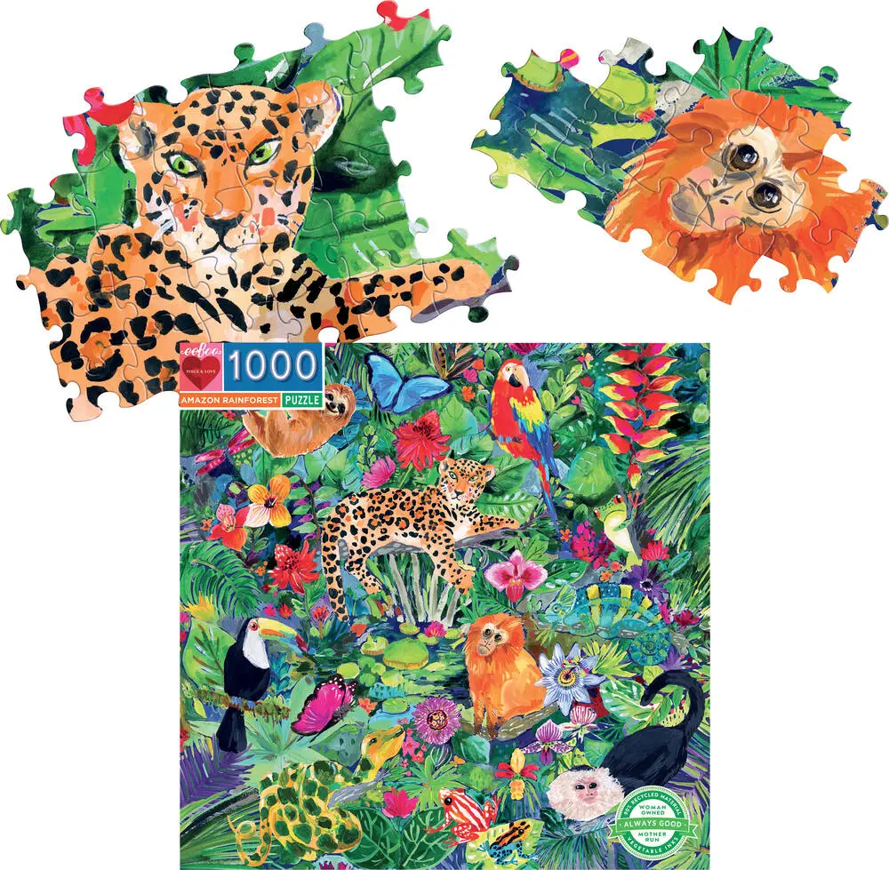 Eeboo Puzzle 1000 Pièces Animaux