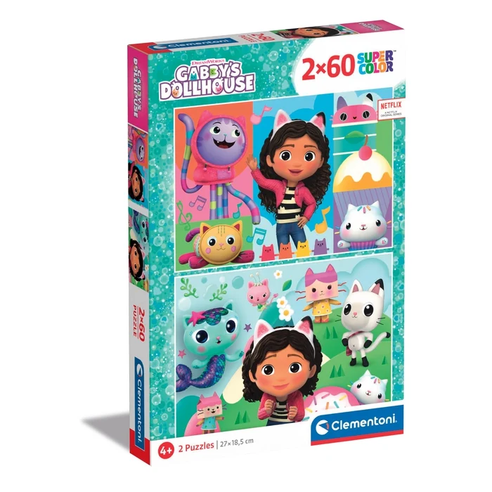 Clementoni puzzle enfant Gabby's Dollhouse - 60 pièces