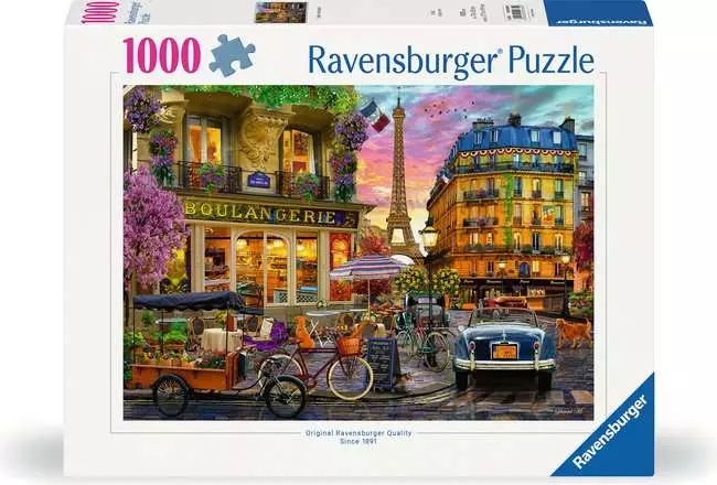 Puzzle 1000 pièces : Les premières lueurs de Paris Ravensburger France - vue 6