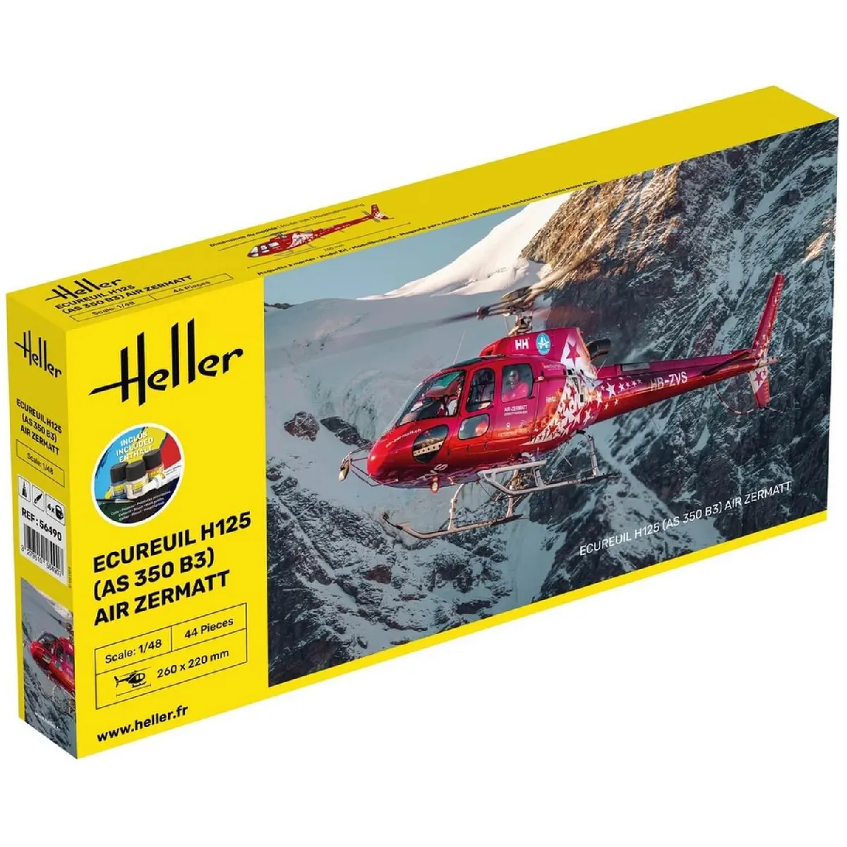 Heller Maquette Hã©Licoptã¨Re : Starter Kit - Ecureuil H125 (As 350 B3) - Image 2