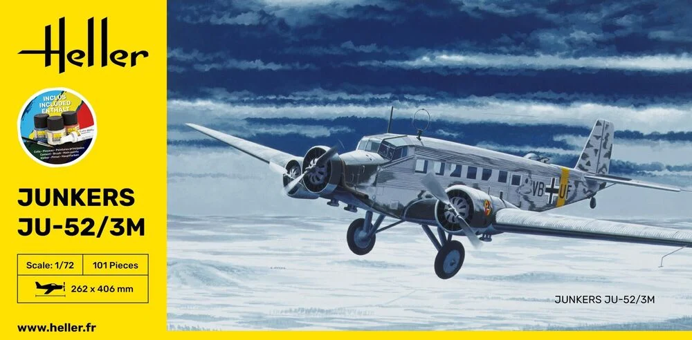Non Communiqué Starter Kit Ju-52/3M - 1:72E - Heller - Image 4