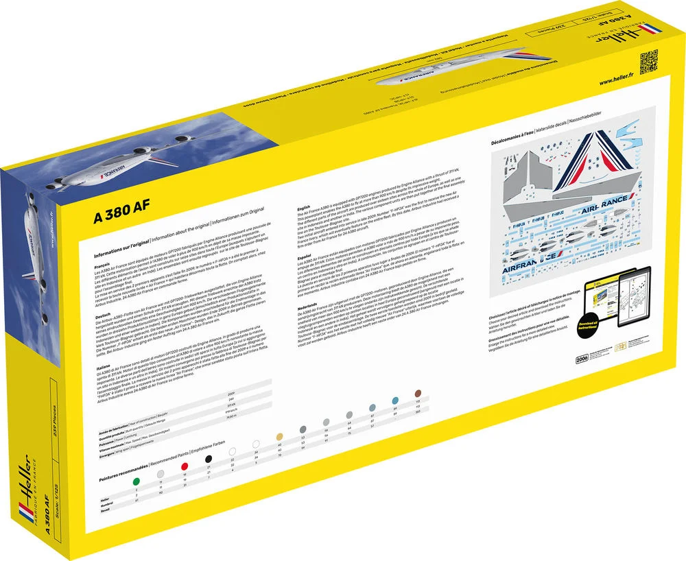 Heller Maquette D'avion : Starter Kit : A 380 Af - Image 3