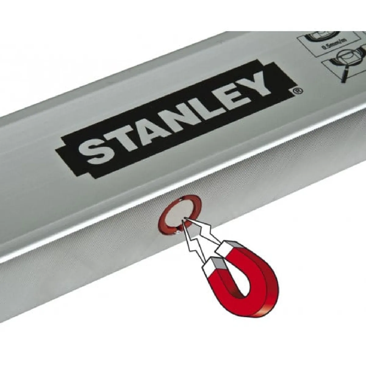 Stanley Niveau à bulle FatMax 1-43-548 3 fioles en aluminium longueur 120 cm - vue 2