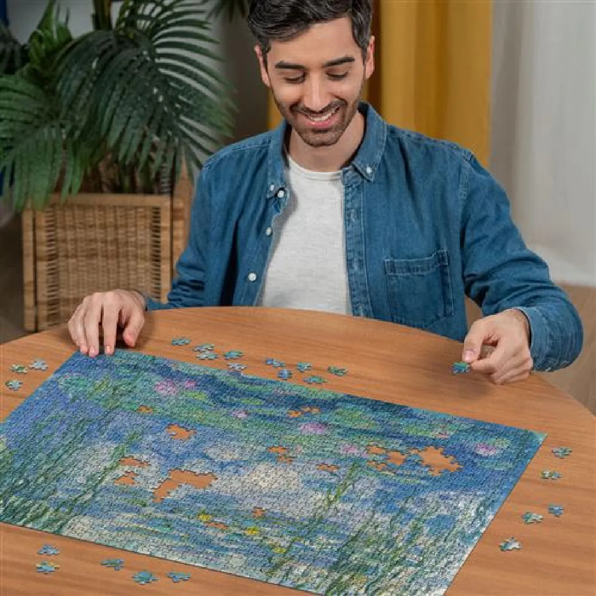 Puzzle 1000 pièces : Les Nymphéas Claude Monet Ravensburger France - vue 3