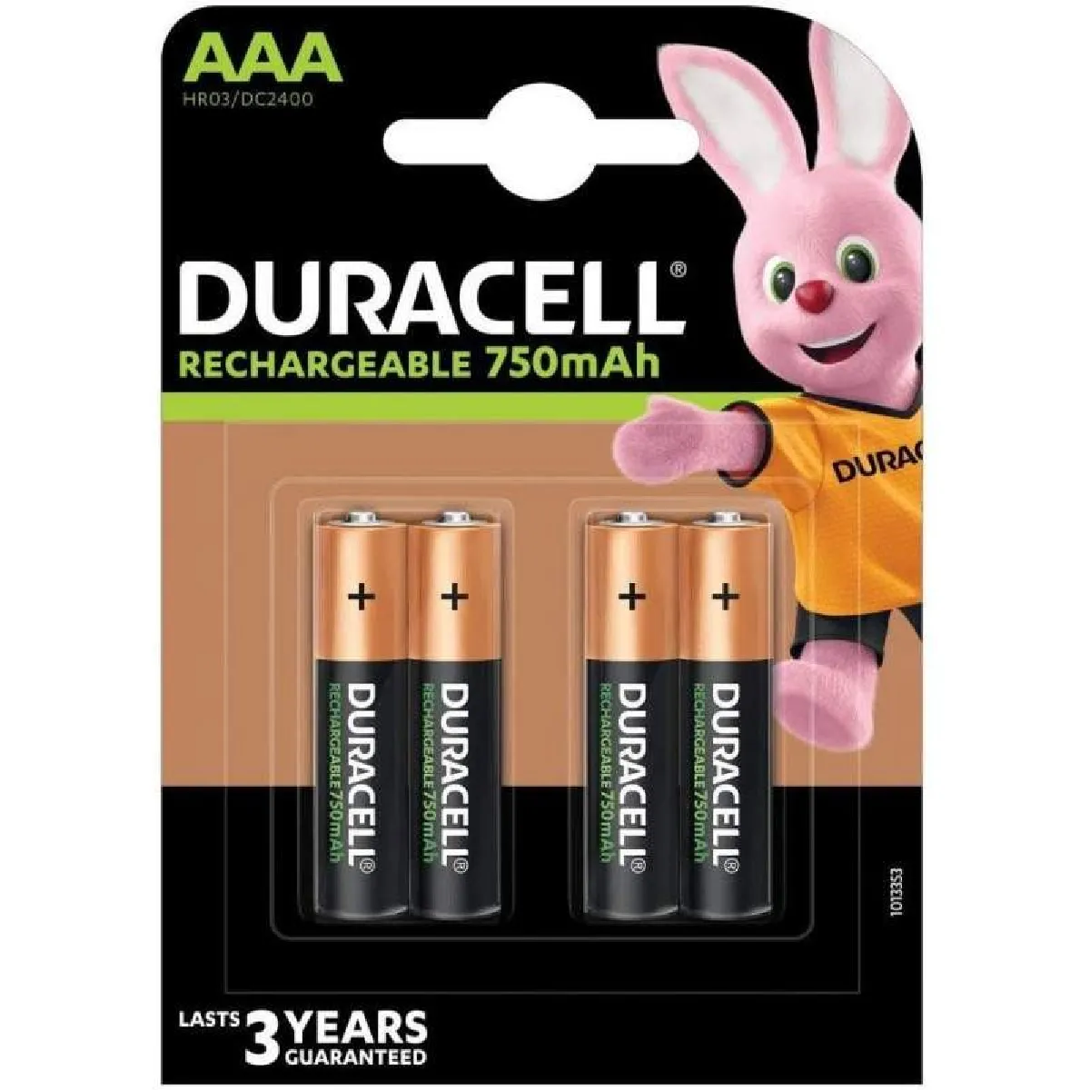 Duracell StayCharged DX2400 - Batterie 4 x AAA - NiMH - (rechargeables) - 750 mAh