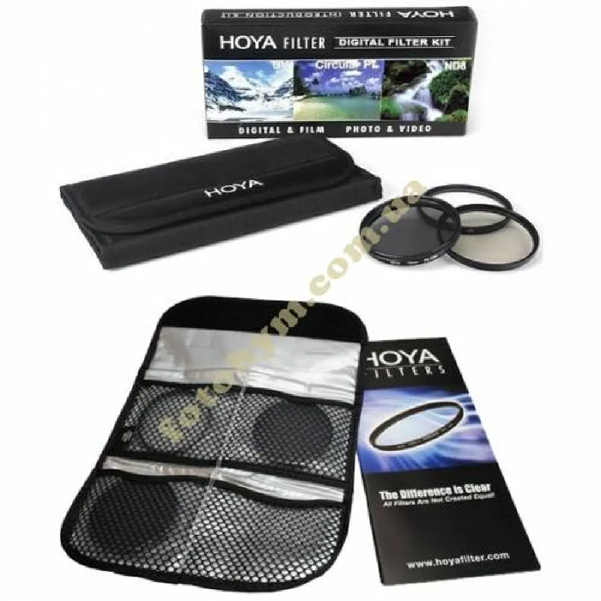 HOYA Jeu de 3 filtres DFK72 (UV,PLC,ND) -72mm