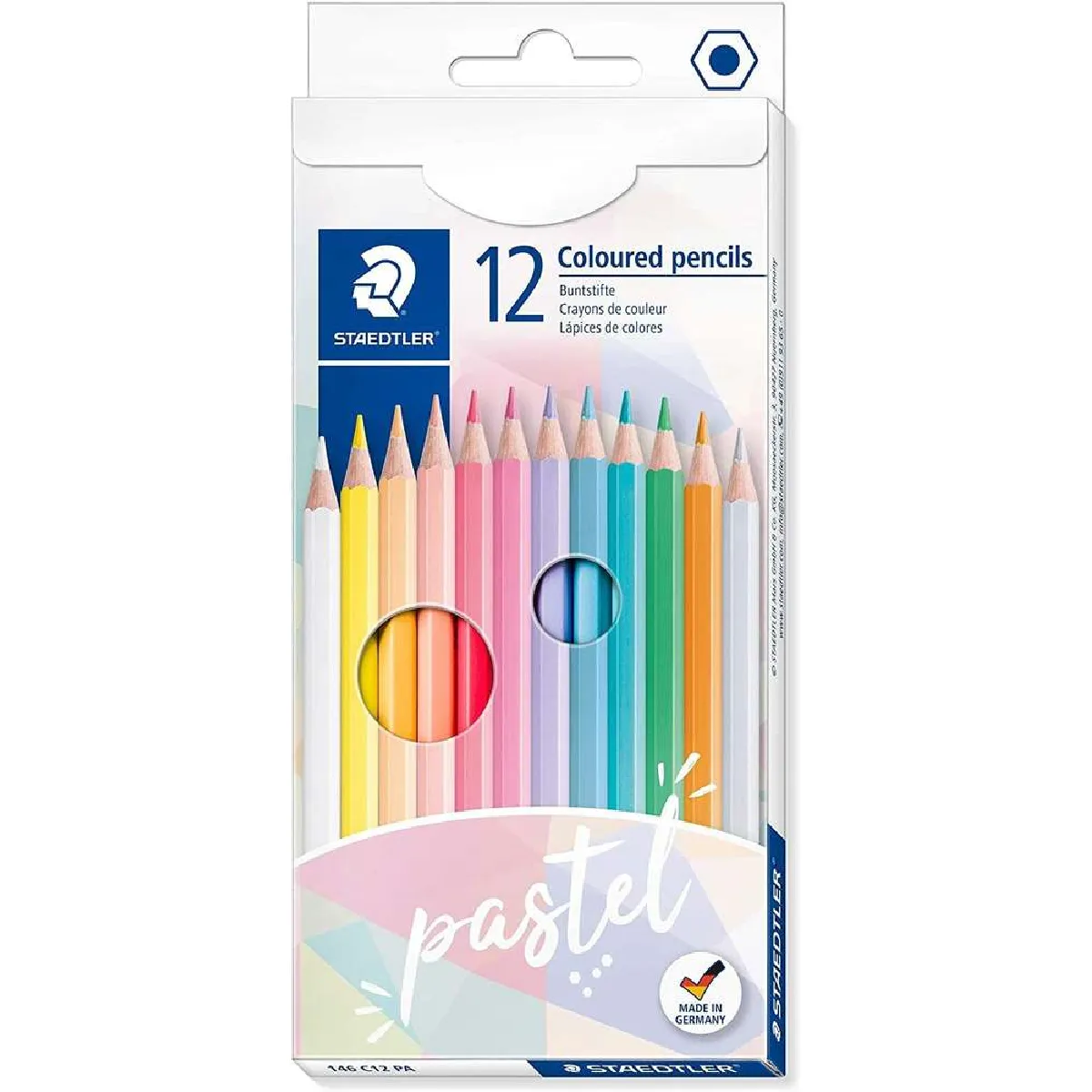 Boîte 12 crayons de couleur coloris pastel - vue 10