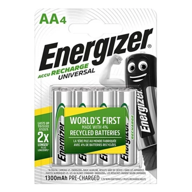 Energizer Piles Rechargeables AA Recharge Universal Lot de 4 - vue 6