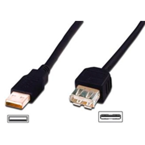 Rallonge USB noire A/M-A/F CLASSIC AK-300202-030-S - Image 5