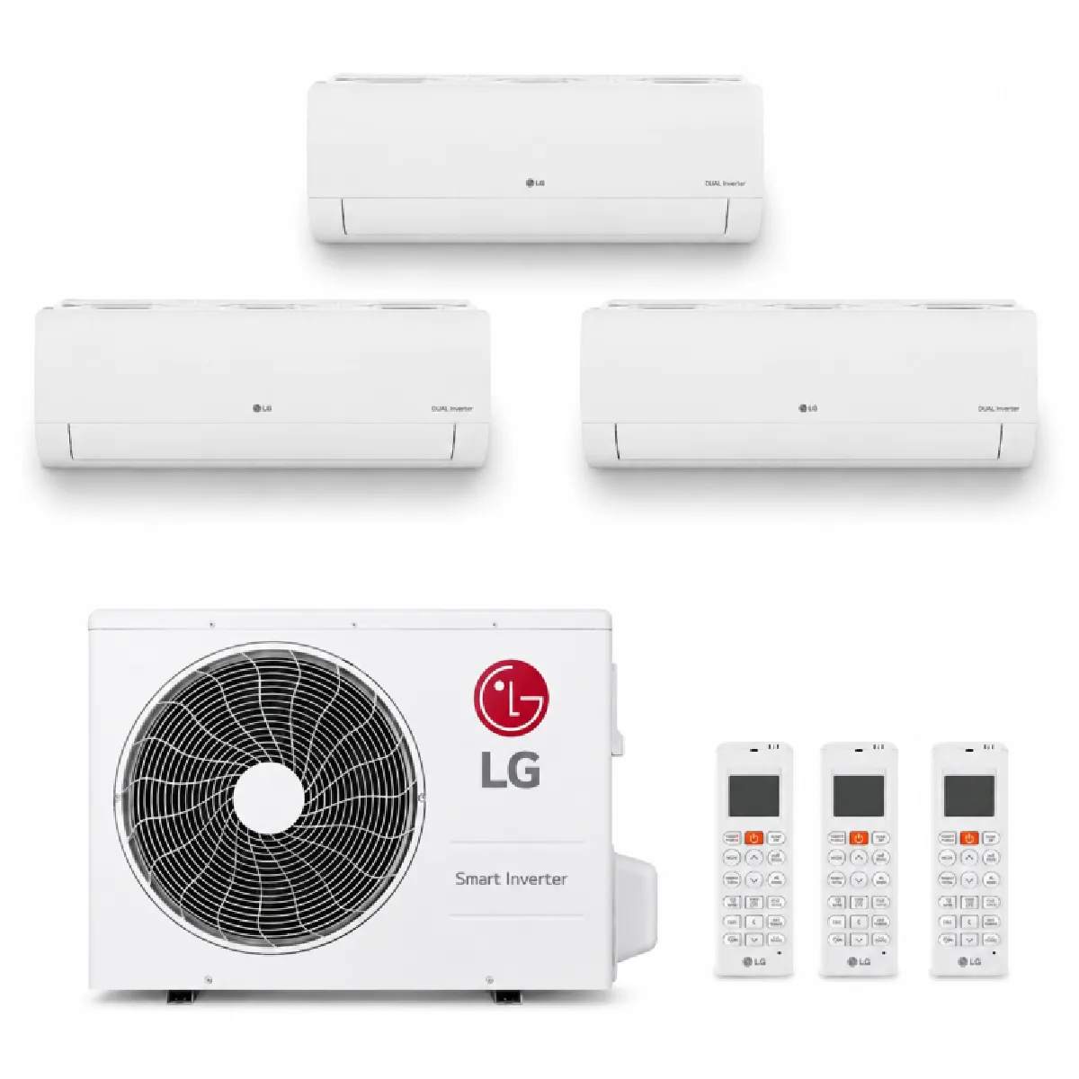 Lg 2 Bloc 9000 Btu + 1 Bloc 12000 Btu Climatiseur split Wi fi