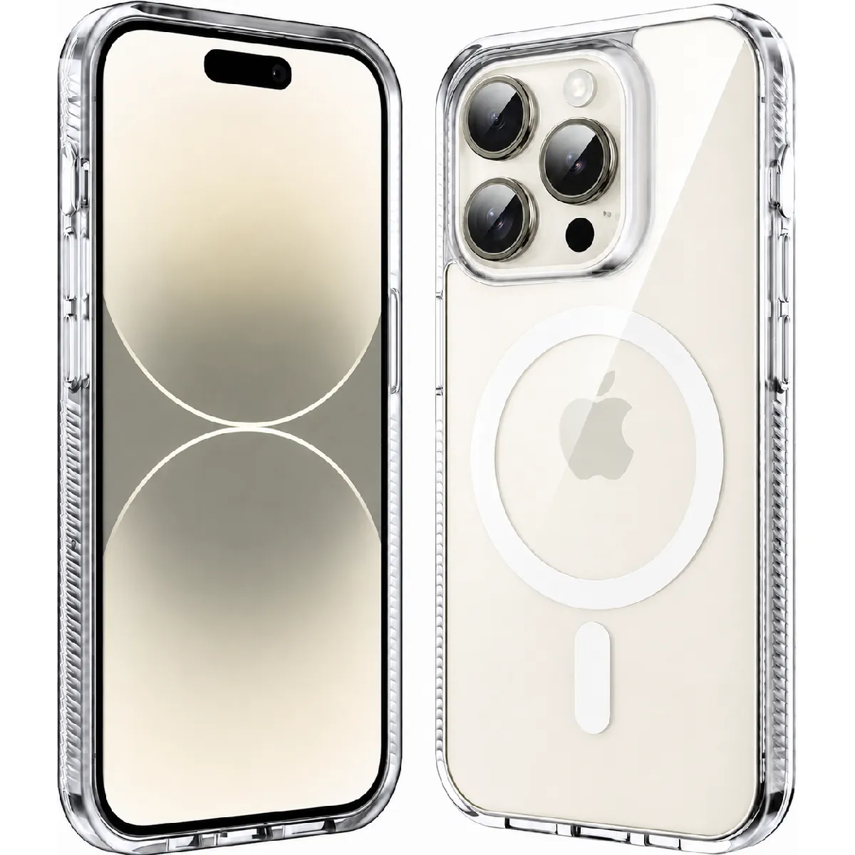 Little Boutik Coque De Protection Transparente Compatible Magsafe Pour Iphone 14 Pro Max