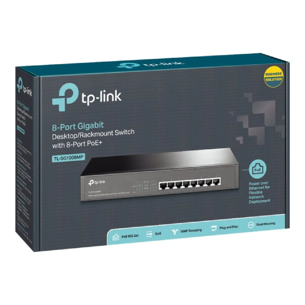 TP Link TL SG1008MP Non géré Gigabit Ethernet 101001000 Connexion Ethernet supportant 'alimentation via ce port PoE 1U Neuf - vue 8