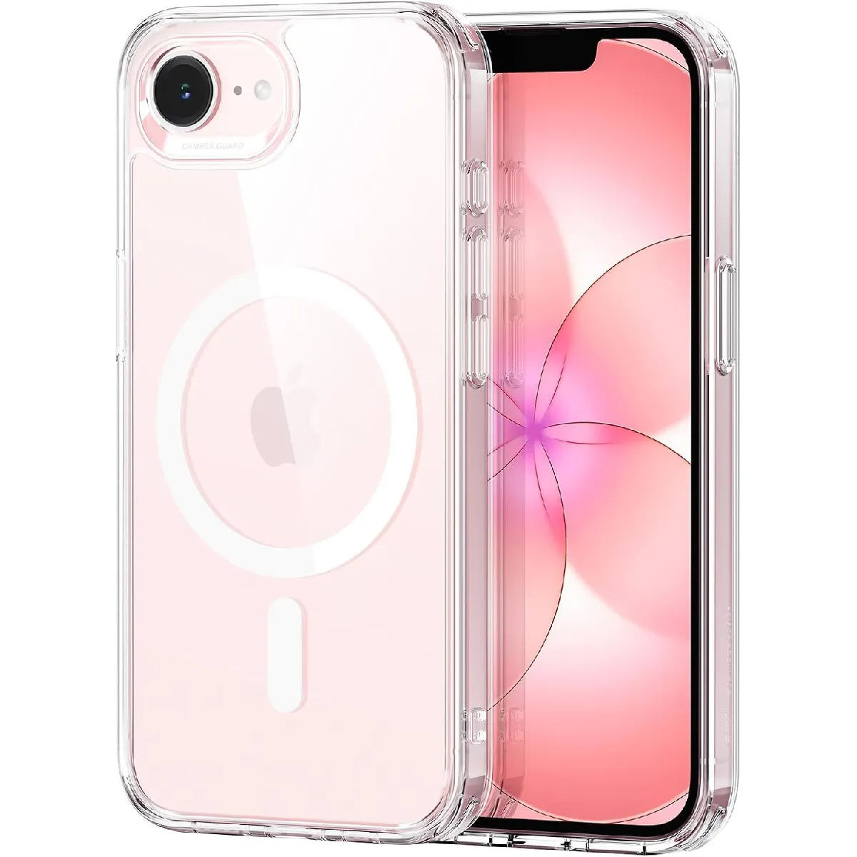 Little Boutik Coque De Protection Transparente Compatible Magsafe Pour Iphone 16E