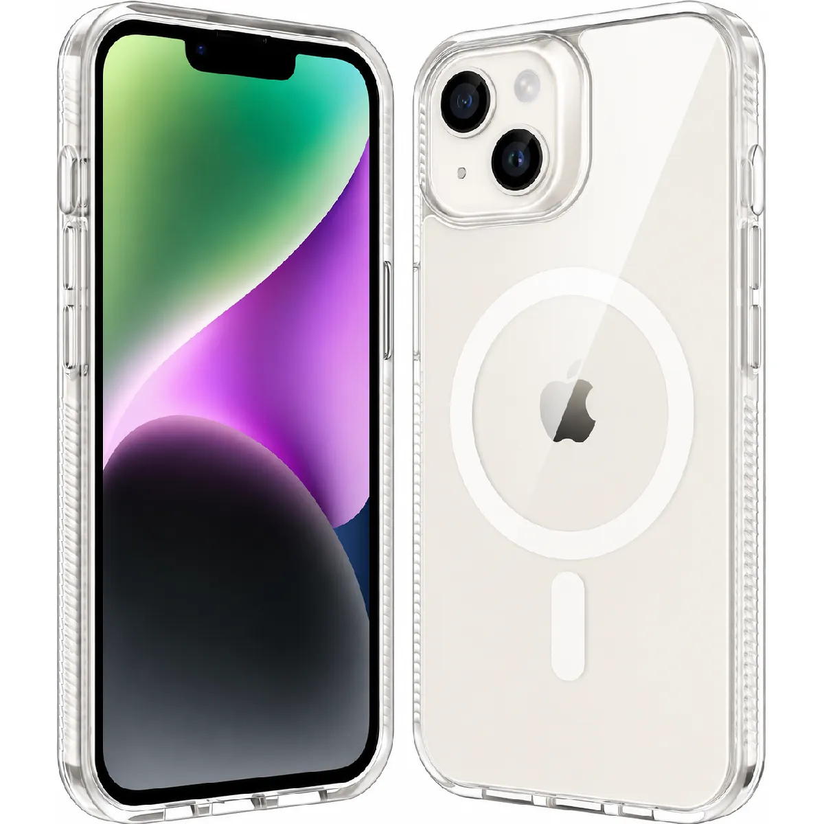 Little Boutik Coque De Protection Transparente Compatible Magsafe Pour Iphone 14