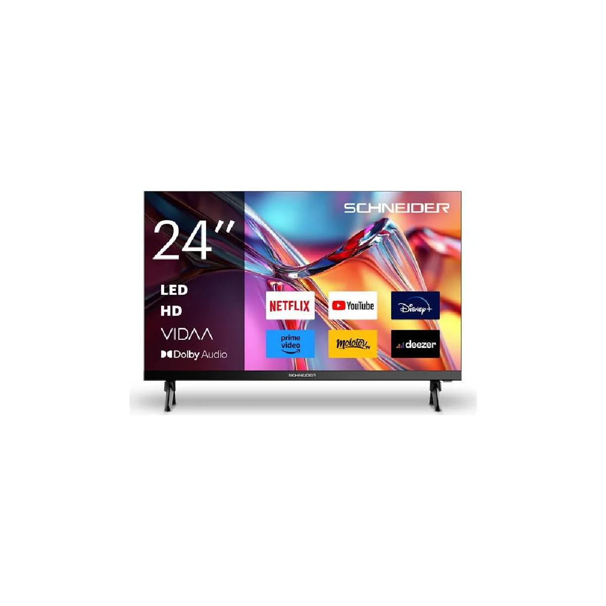 Schneider 24A2VG TV LED Smart 24 HD VIDAA Double Wi Fi 12V USB recording
