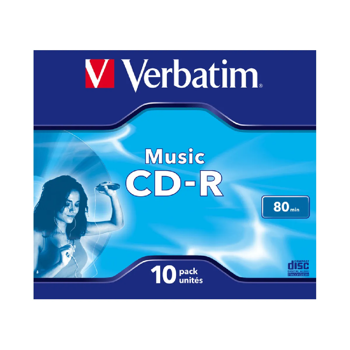 Verbatim Live It! 10 x CD R 80 min 16x boîtier CD - vue 5