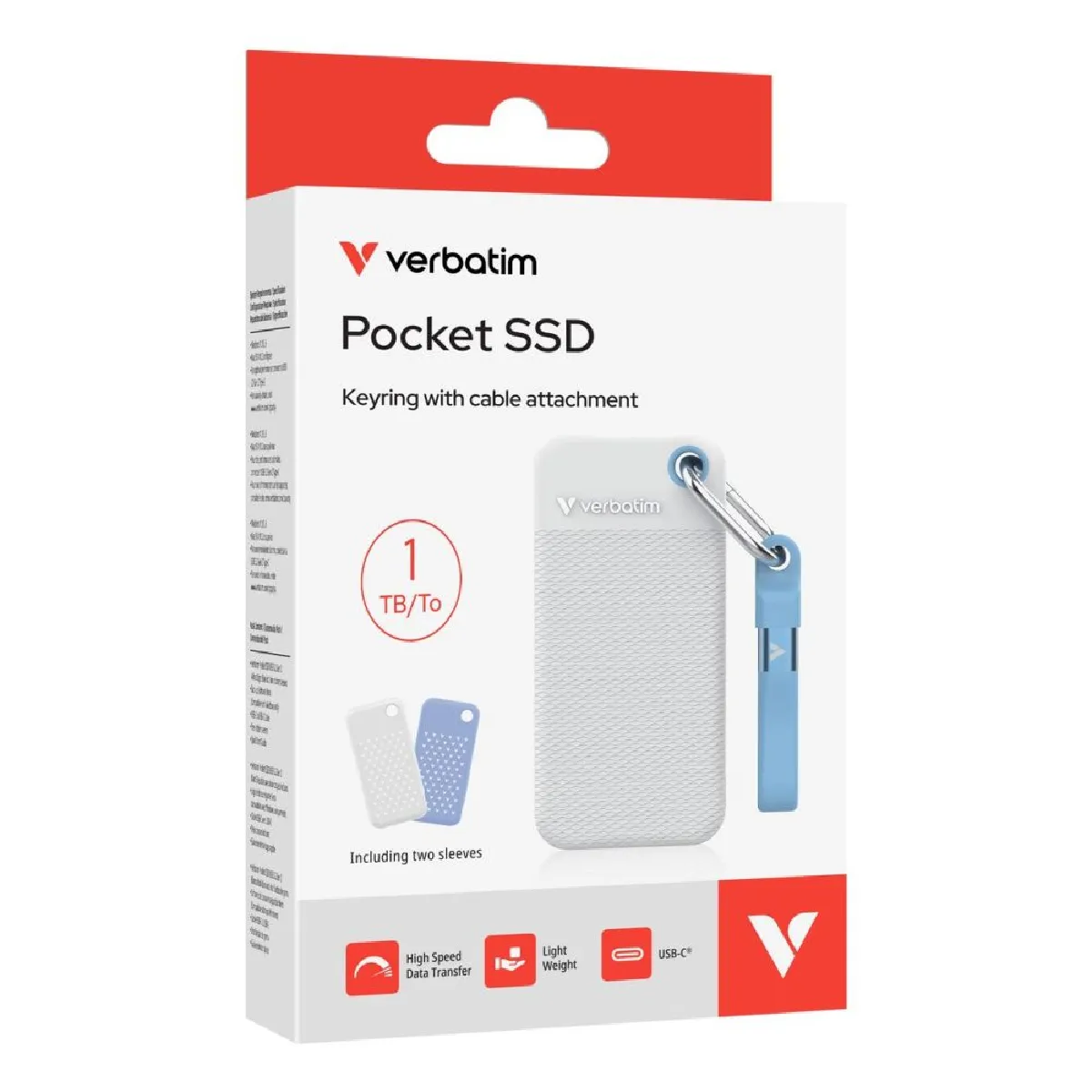 Verbatim Pocket SSD 1 To USB Type-C 3.2 Gen 2 (3.1 Gen 2) - vue 2