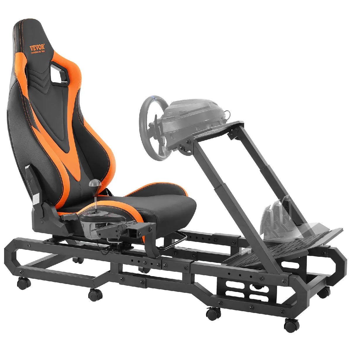 Support de Volant Course avec Roues et Pdalier pour Logitech G923/G920/G29,Thrustmaster