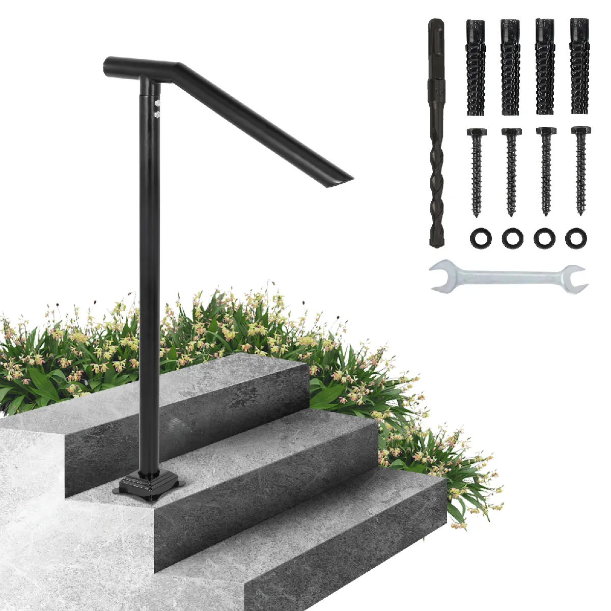 Vevor Noir Dlz-3Step - / 71,3 X 101,5 Cm - Capacité 200 Kg