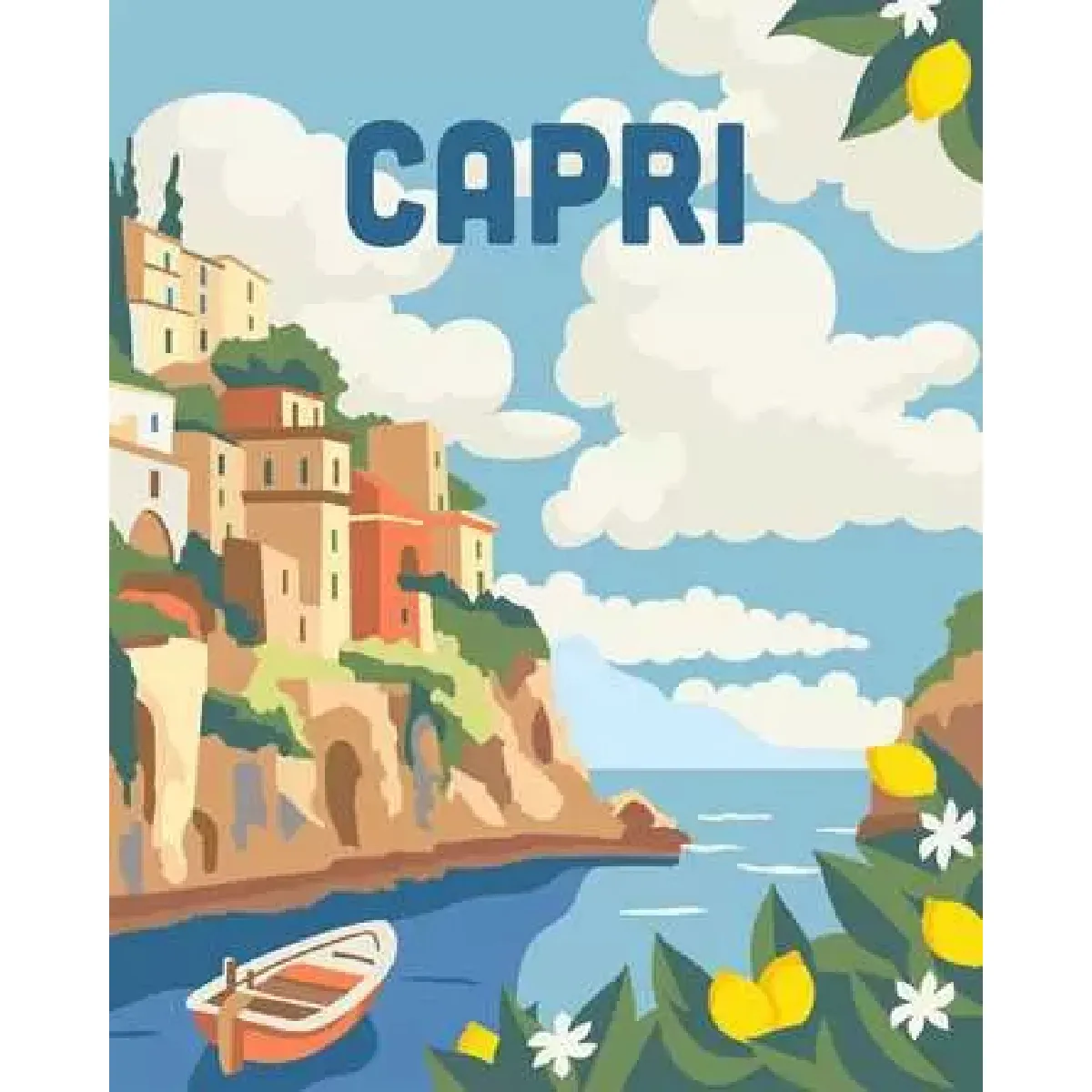 Ravensburger ? CreArt 24x30 cm ? Adulte ? Peinture par numéros ? Capri