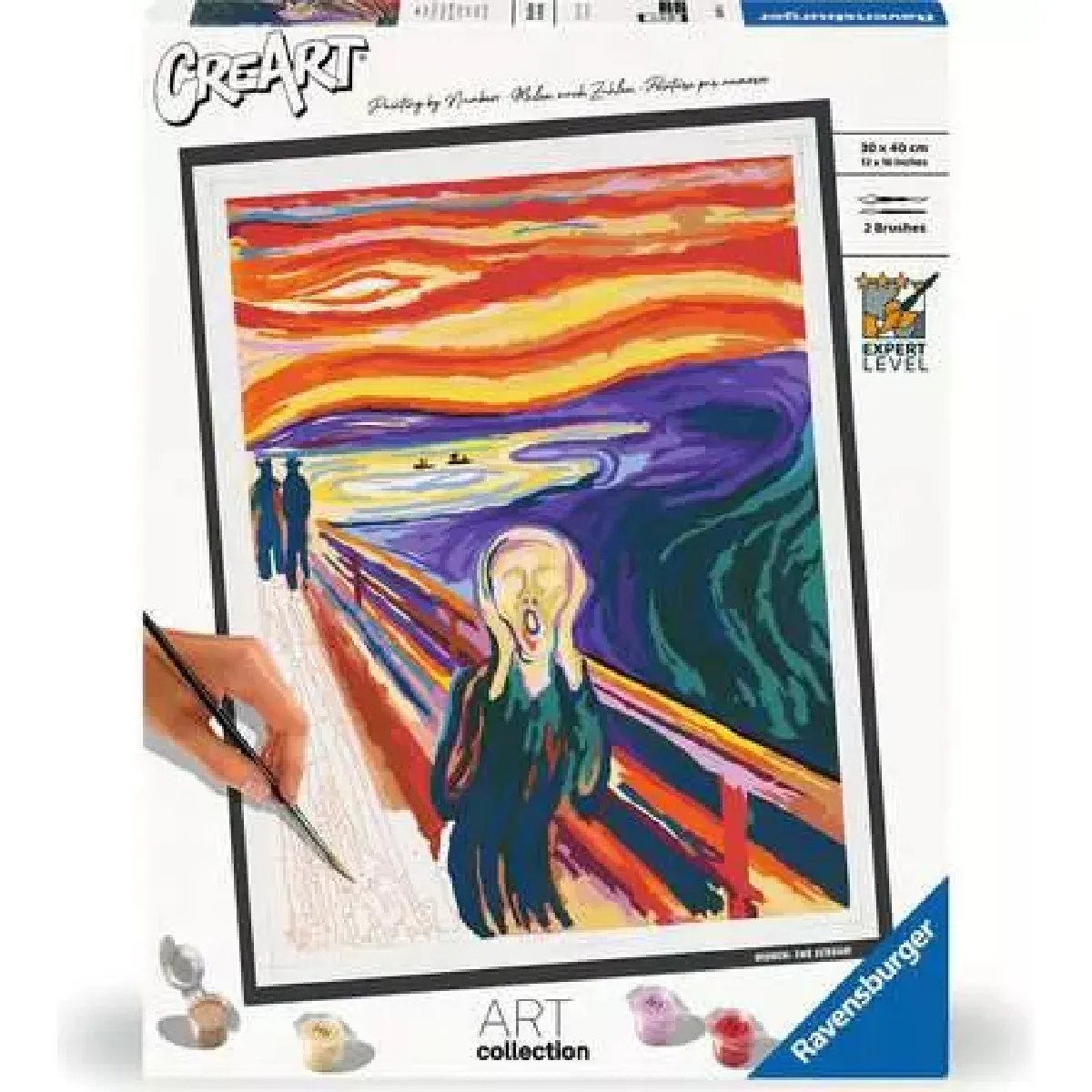 Peinture par numero adulte - CreArt 30x40cm Le Cri