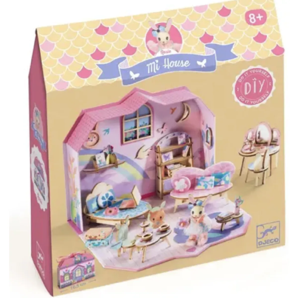 Djeco Multicolore Maquette Mi House Rosie - Image 5