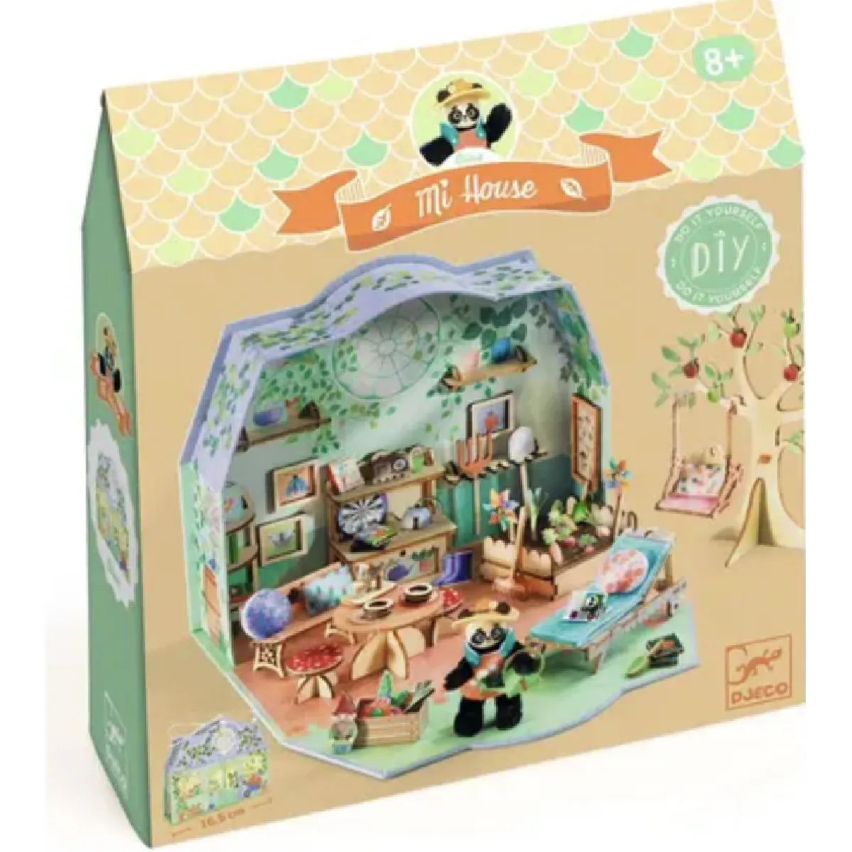 Djeco Multicolore Maquette Mi House Olive - Image 3